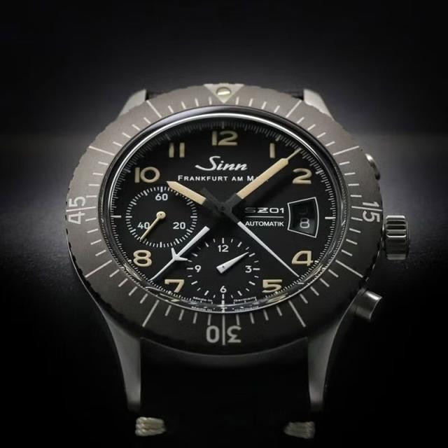 無金利ローン可ジン Sinn 156.1.E メンズ 腕時計 替えベルト付 時計 自動巻き クロノグラフ 正規品 時計 ドイツ製 ウォッチ_7