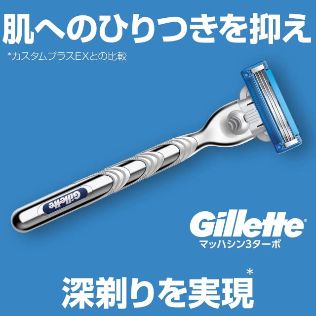 【送料無料】ジレット マッハシンスリーターボ ホルダー替刃1個付【1個】 その他シェービング