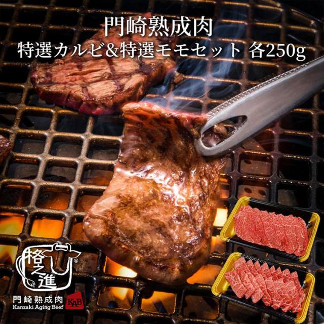 格之進 門崎熟成肉 焼肉 特選セット（特選カルビ&特選モモ）六本木 格之進 肉フェス 霜降り バーベキュー ギフト セット 詰め合わせ 和牛 国産牛 焼肉 BBQ 冬ギフト  御礼 agesugi_sguの通販は