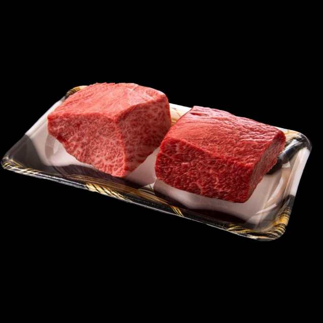 ＜六本木/格之進＞門崎熟成肉 塊焼き（赤身＆霜降り：約１２０ｇ×２個） のし対応可能 ギフトセット 焼肉 ステーキ BBQ 熟成肉 焼肉 セ