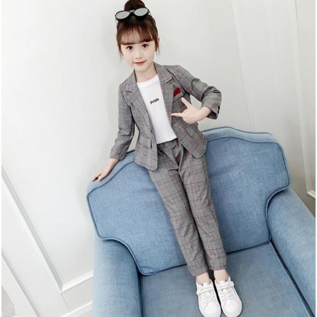 チェック柄 フォーマルスーツ 女児スーツ キッズスーツ 女の子スーツ ジュニアスーツ 子供スーツ 卒業式 入学式 110 160 2点セット の通販はau Pay マーケット Mataasu Jpx 力一首営店