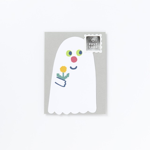 Aiueo ダイカット ポストカード Hana Obake ポポの通販はau Pay マーケット いろはショップオンライン Au Pay マーケット店