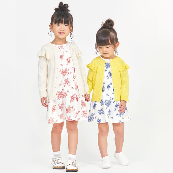 セラフ ４色２柄シャーリングワンピース S 14m キッズ ベビー トップス 花柄 無地 チュニック 長袖 子供服 Seraph の通販はau Pay マーケット Marumiya World