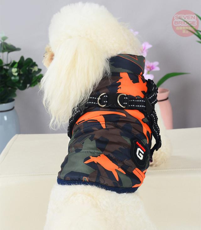 ミリタリーハーネス 小型犬 犬 ジャケット ハーネス 一体型 反射 迷彩 ミリタリー ベスト ウェア ペット 服 防風 大型犬 中型犬 小型犬 防寒 h0456の通販はau PAY マーケット - セブンブリッジ 通販サイト