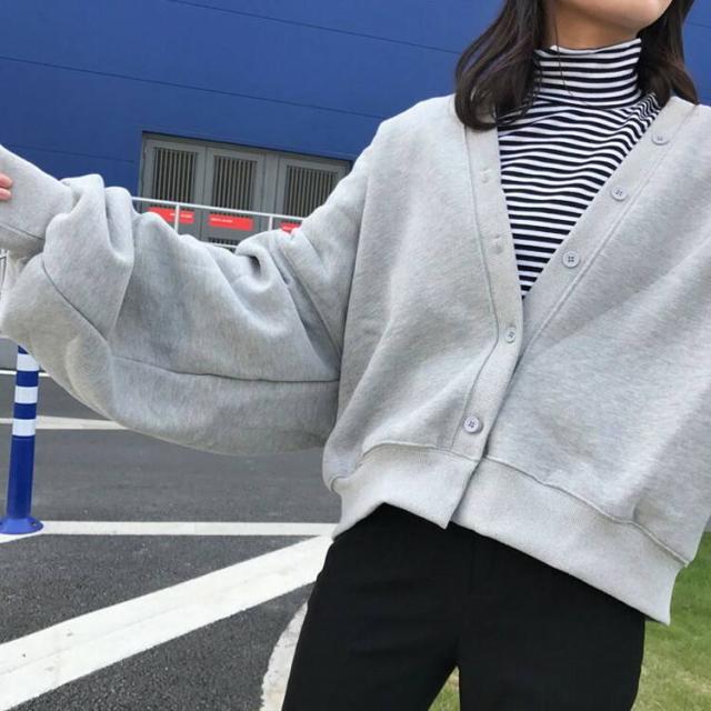 秋新作 ブルゾン レディース ブルゾン ジャンパー 春 ブルゾン レディース ジャケット ブルゾン ボタン付き セーター ゆったり 大きめ カの通販はau Pay マーケット Viento ヴィエント