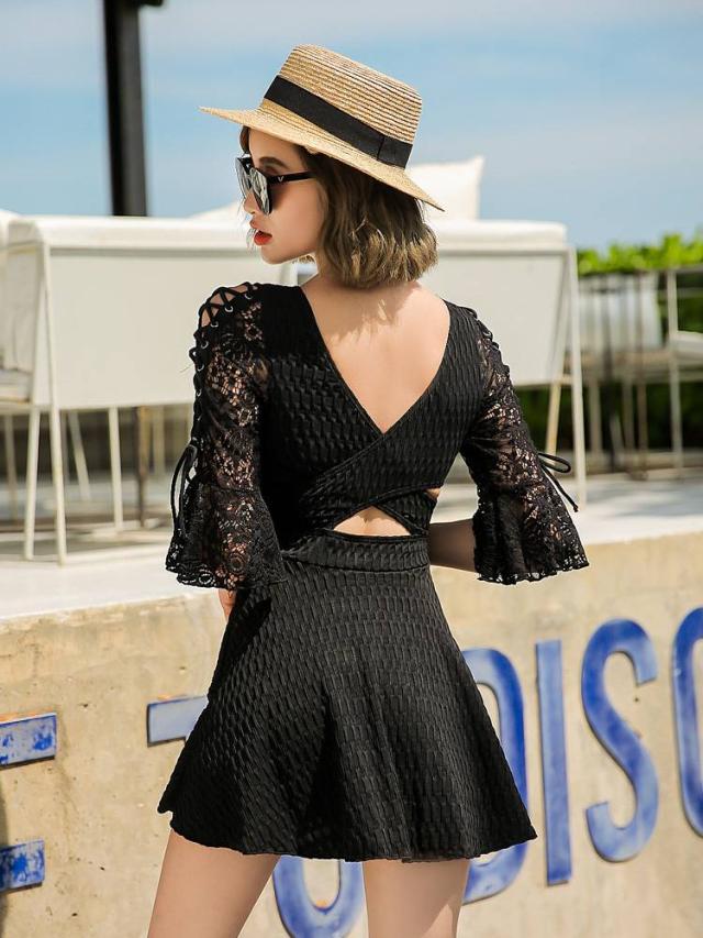 ワンピース水着 韓国水着 体型カバー水着ワンピース代 ワンピース水着体型カバーオールインワン 水着大きいサイズ体型カバーレディースの通販はau Pay マーケット Viento ヴィエント