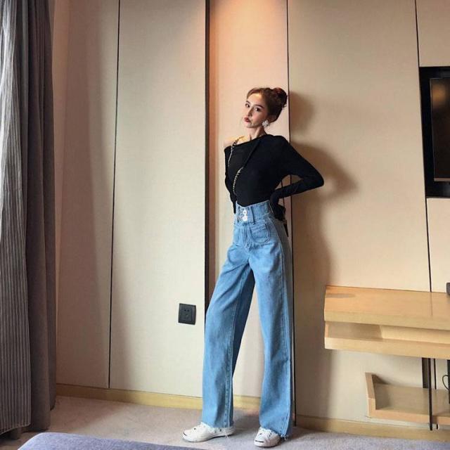 デニム 新作 デニムパンツ レディース レディースパンツデニム ワイドパンツレディース ハイウエスト ワイドパンツ デニム ハイウエスト の通販はau Pay マーケット Viento ヴィエント