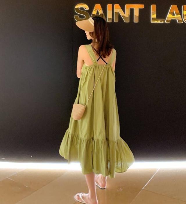 春新作 ワンピース 春 ワンピース ロング ワンピース ノースリーブ フリル ワンピース 無地 白 ワンピース ゆったり ナチュラル シンプルの通販はau Pay マーケット Viento ヴィエント