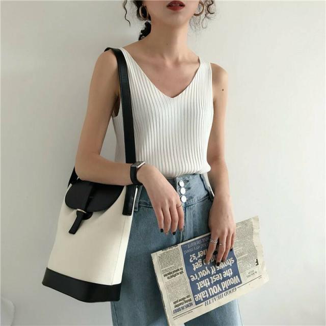 春 夏 おススメ タンクトップ ニット Vネック ノースリーブ リブ シンプル 重ね着 きれいめ キュート リブニット フィット スリム おしの通販はau Pay マーケット Me Too