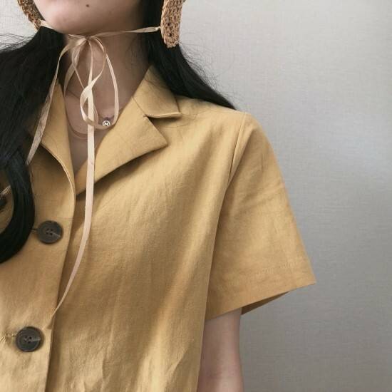 シャツワンピース フロントボタン レトロ ミニ丈 ワンピース 可愛い 春 夏 ベルト付き 開襟 韓国ファッション おしゃれ フェミニン トッの通販はau Pay マーケット Me Too