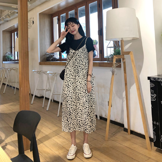 レオパード プリント ワンピース キャミワンピ サロペット