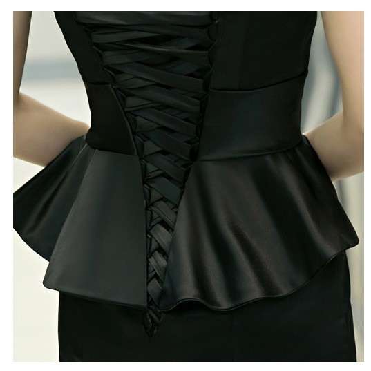 パーティードレス 春夏 結婚式 大きいサイズ 30代 マキシ丈 ベアトップ