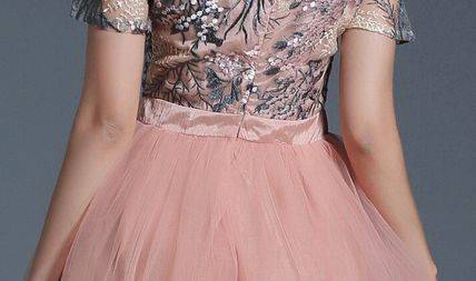 パーティードレス ワンピース デート お呼ばれ ピンク 大きいサイズ