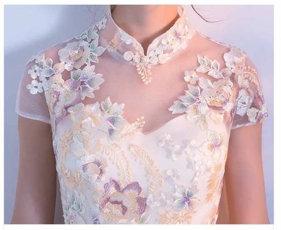 ワンピースドレス パーティードレス 春夏 結婚式 大きいサイズ ひざ丈