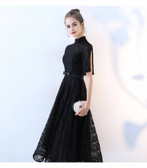 パーティー ドレス ロング 黒83cmウエスト - ロングドレス