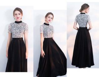 パーティードレス 春夏 結婚式 大きいサイズ 30代 ミモレ丈 半袖 袖あり ハイネック レース 花柄 無地 Aライン きれいめ フォーマル パーティードレス 春夏 結婚式 大きいサイズ 30代 ミモレ丈 半袖 袖