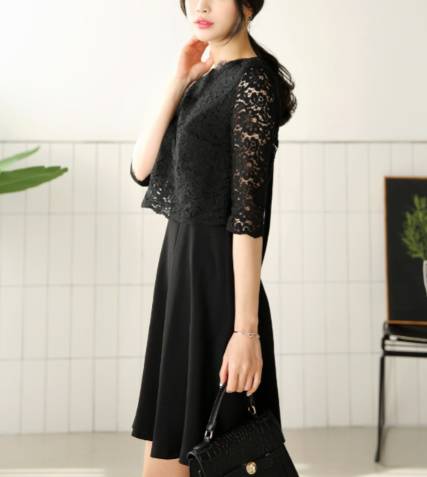 ケープ風ワンピース バックリボン シック レース柄 バックリボン フェミニン 結婚式二次会 お呼ばれ 2018年新作 フォーマルドレス 披露宴 ケープ風ワンピース バックリボン シック レース柄 バックリボン