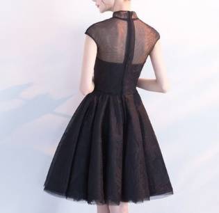 黒 パーティードレス ミニドレス チャイナドレス 春夏 二次会 お呼ばれ