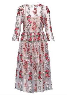 ロングドレス 袖あり パーティードレス ワンピースドレス 春夏 デート