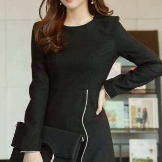 シンプル＆エレガントなワンピース シック モノトーン フェミニン