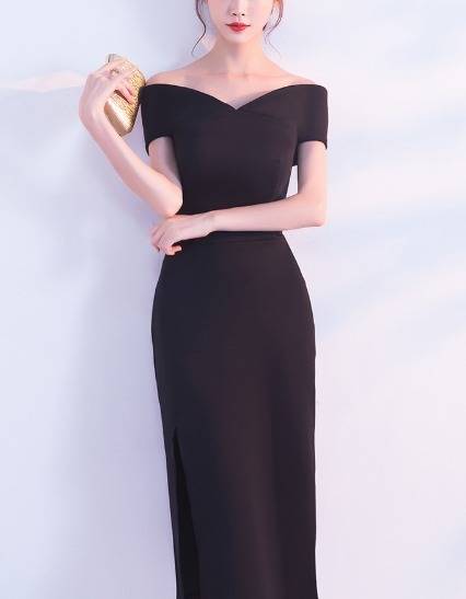 ロングドレス 黒 パーティードレス イブニングドレス 春夏 結婚式 二次会 披露宴 ブラック 大きいサイズ ロング丈 ミモレ丈 ノースリーブ ワンショルダー Iライン タイト ビッグフリル 無地 チョーカー 個性的 ホルターネック 20代 30代 大人 フォーマル ロングドレス 黒 パーティードレス イブニングドレス 春夏 結婚式