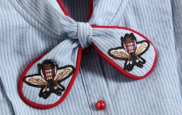 ワンピース プリーツ バイカラー 半袖 可愛い Aライン スタンドカラー