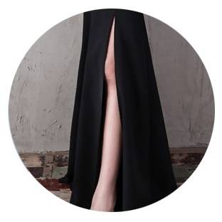 パーティードレス フリル マーメイド マキシ丈 スリット ノースリーブ