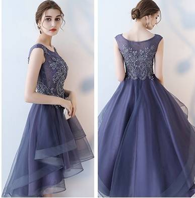 パーティードレス レース 刺繍 ノースリーブ 花柄 フィッシュテール