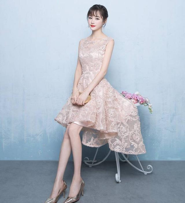 ☆新品☆ノースリ花柄レース♪フィッシュテールドレス パーティー