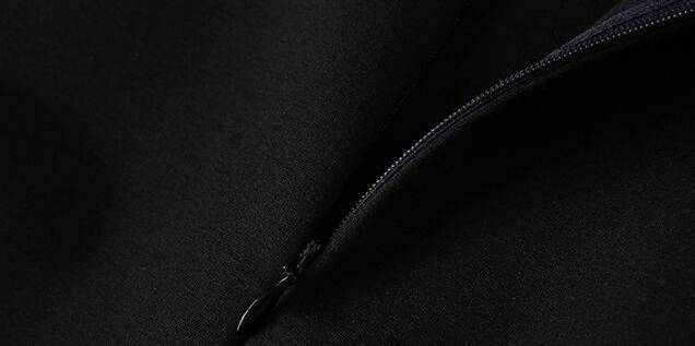 ワンピースドレス バイカラー 切替 フィッシュテール 長袖 フレア A