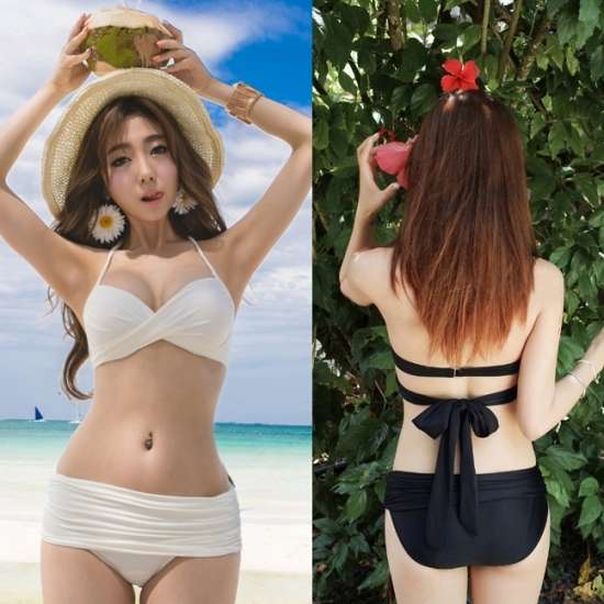 ☆超人気 レディース 体型カバー ビーチ ビキニ 水着 セパレート 3点セット TeddyShop 水着 レディース 体型カバー ビキニ セパレート 3点