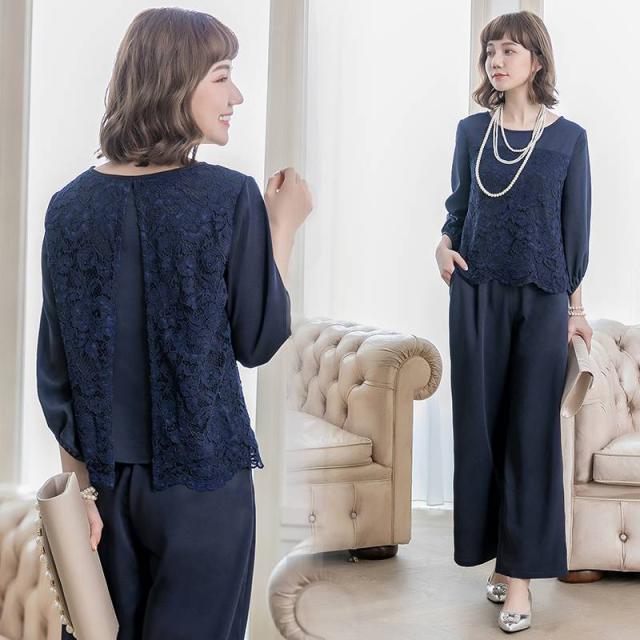 パンツドレス 結婚式 パンツスタイル バックシャン ツーピース セットアップ 2点セット エレガント 上品 定番 50代 40代 30代 代の通販はau Pay マーケット Me Too