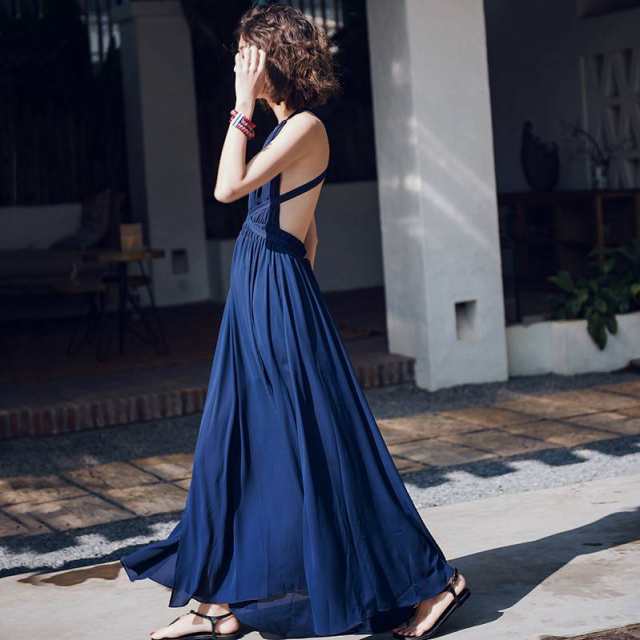 ホルターネックスリットロングドレス – Salang