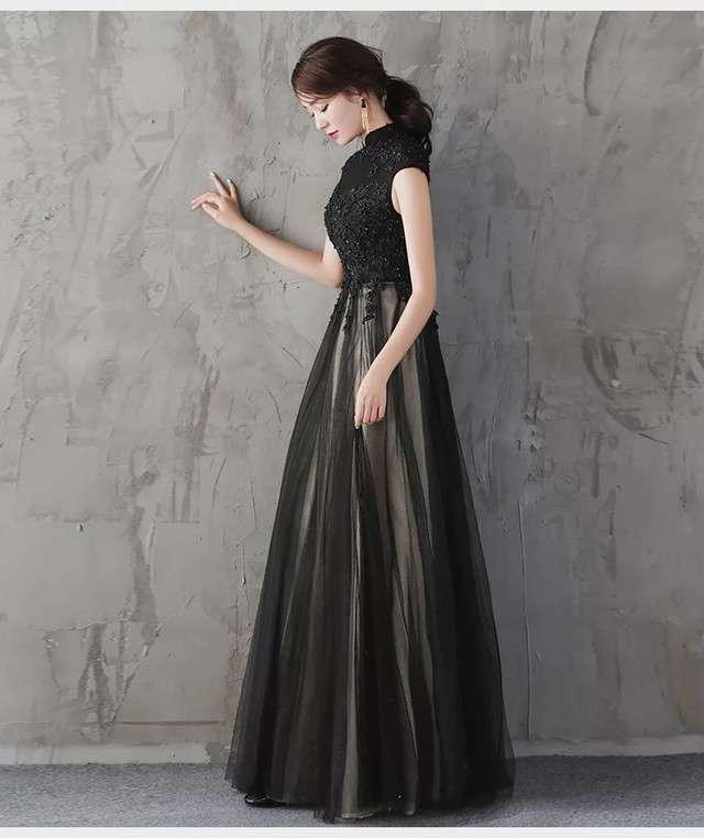 オシャレなデザインにリボンが可愛い ベア イブニングドレス オシャレなデザインにリボンが可愛い ベア イブニングドレス