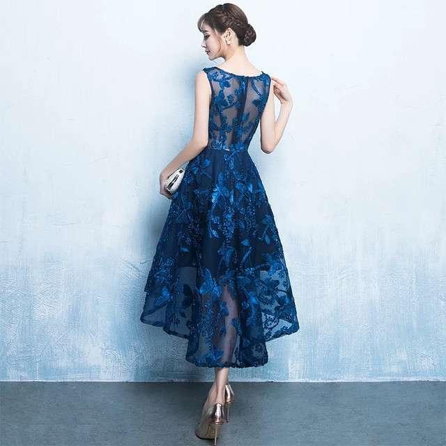 パーティドレス 総レース 春夏 結婚式 大きいサイズ 30代 ひざ丈 ノースリーブ ラウンドネック 花柄 刺繍 Xライン フォーマル パーティドレス 総レース 春夏 結婚式 大きいサイズ 30代 ひざ丈