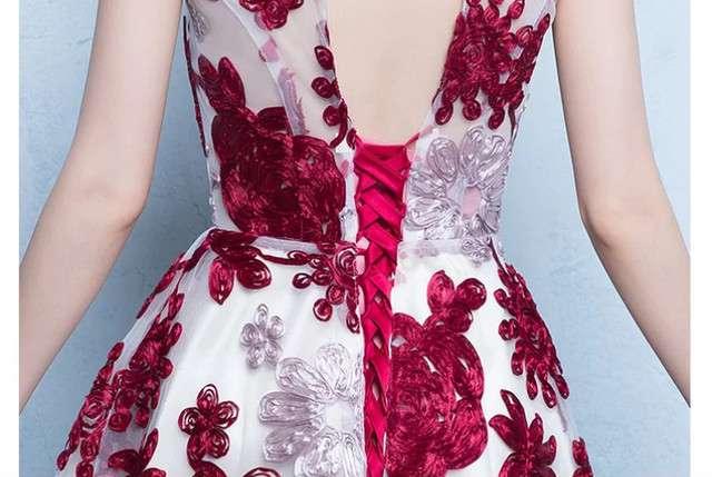 DOLCE & GABBANA 花柄刺繍ドレス ピンク