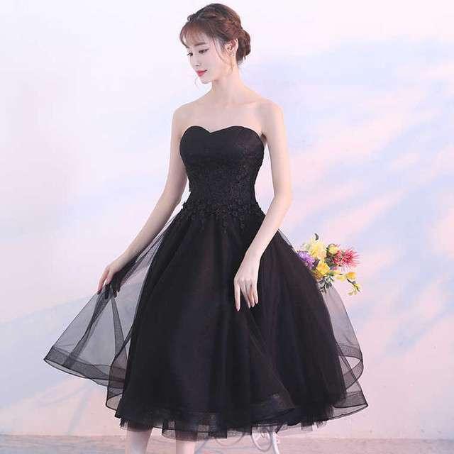 袖あり 黒 パーティードレス ワンピース ドレスワンピ お呼ばれドレス 二次会 お呼ばれ 謝恩会 同窓会 食事会 卒業パーティー ゲスト ブラック 大きいサイズ ミモレ丈 半袖 Aライン ベアトップ フレア ボレロ風 無地 レース シースルー 透け感 チュール レース クルーネック