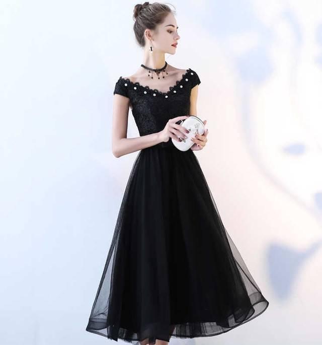 ロングドレス 黒 パーティードレス ワンピースドレス ワンピース