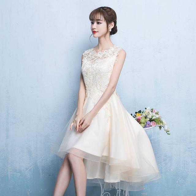 パーティードレス 春夏 結婚式 大きいサイズ 20代 ミニ丈