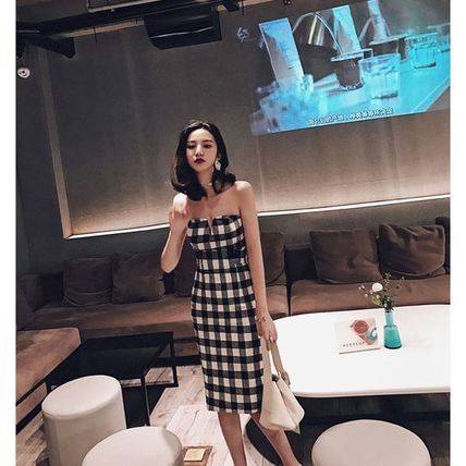 インポートドレス パーティー 結婚式 二次会 膝丈 大人 セクシー