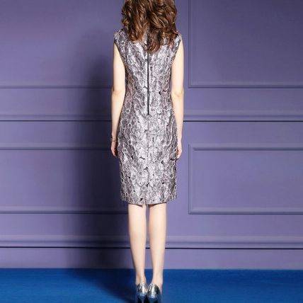 ワンピース インポートミセス 膝丈 大人 上品 30代 40代 50代 花柄 タイト