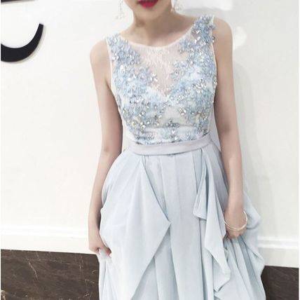 ロングドレス イブニング パーティー 大人 上品 エレガント 花柄