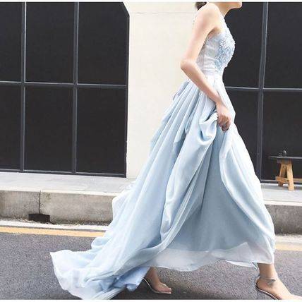 ロングドレス イブニング パーティー 大人 上品 エレガント 花柄