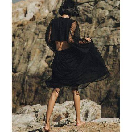 ワンピース ロング レース 背中あき セクシー ブラック Aライン Vネック 長袖 ロング カジュアルスタイル バックコンシャス レディース ワンピース ロング レース 背中あき セクシー ブラック Aライン V