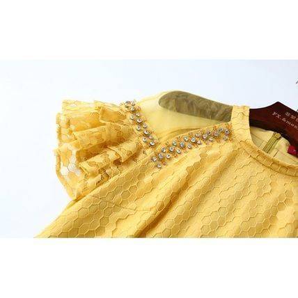 ワンピース インポート レース 膝丈 大人 上品 30代 40代 50代 Aライン