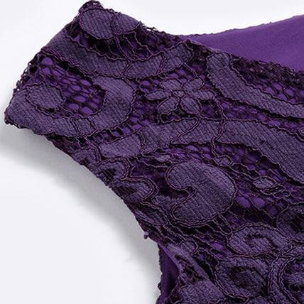 パーティードレス ワンピース 結婚式 大人レース 30代 40代 50代 花柄 A