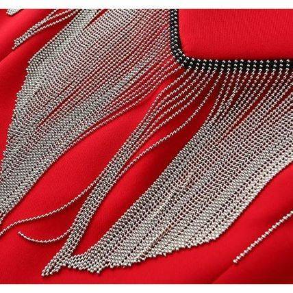 ワンピース インポート 膝丈 フィッシュテール 30代 40代 50代 Aライン