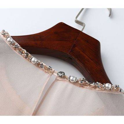 ワンピース インポート シフォン 膝丈 大人 上品 30代 40代 50代