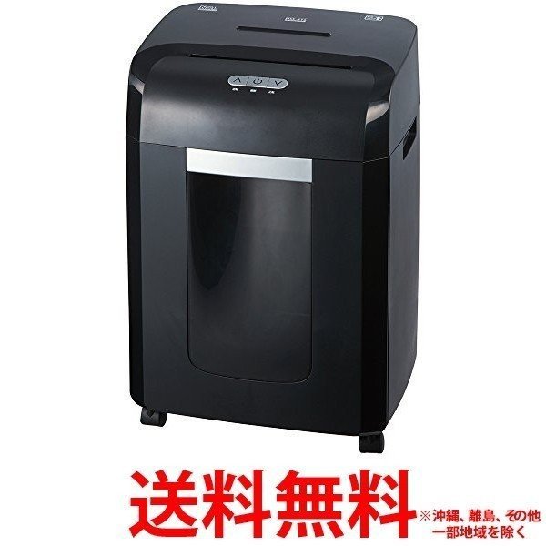 パーソナルシュレッダ A4/マイクロカット+CD・DVD対応タイプ ブラック NSE-516BK(1コ入)