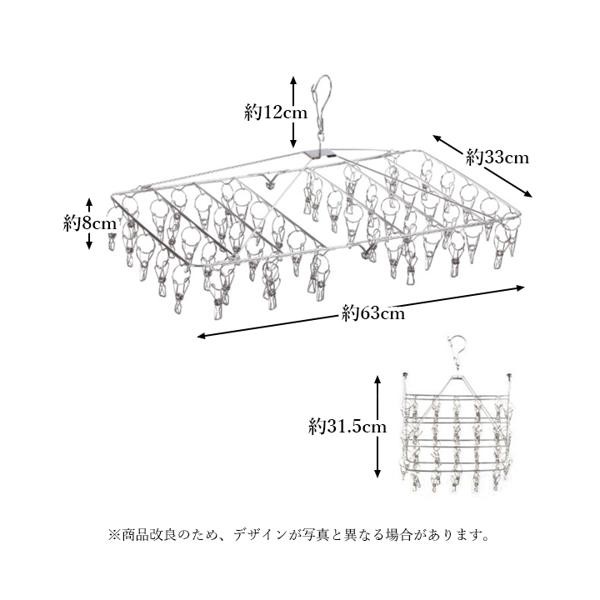 ピンチハンガー ステンレス 60ピンチ 洗濯バサミ スリム 洗濯ハンガー